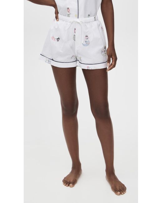 Printfresh Black Shorts Pajama Set