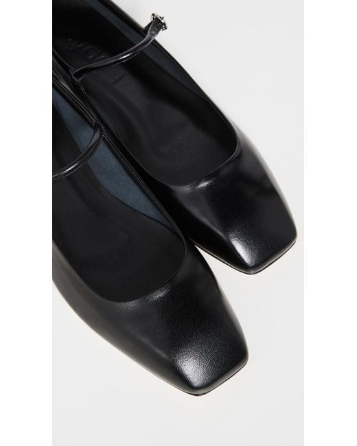 Aeyde Black Uma Mary Jane Flats