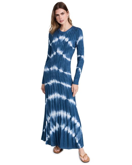 Polo Ralph Lauren Blue Long Sleeve Day Dress