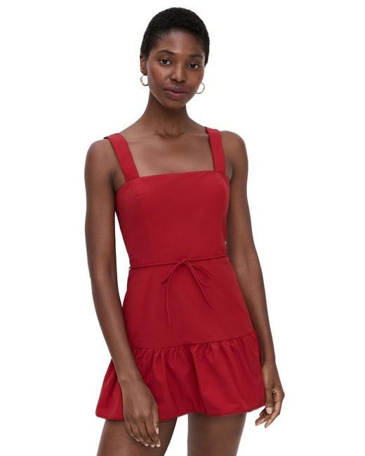 Amanda Uprichard Red Danner Skort Romper