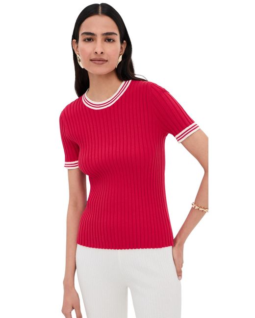 Le Bos Red Ringer Tee