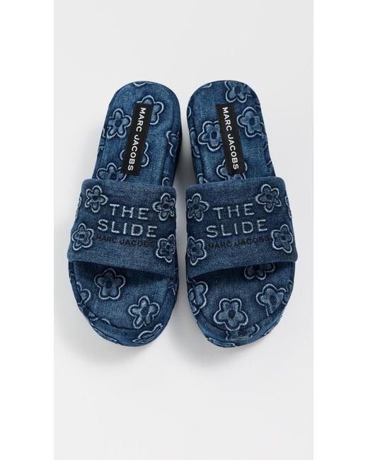 フラットシューズ The Platform Sandals - Marc Jacobs - Cotton - Blue Marc Jacobs The Platform Sandals in Blue | Lyst