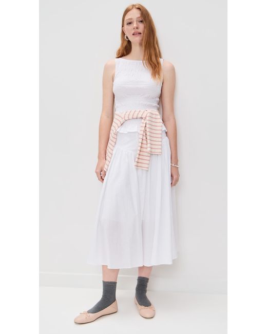 Peachy Den White Deba Top