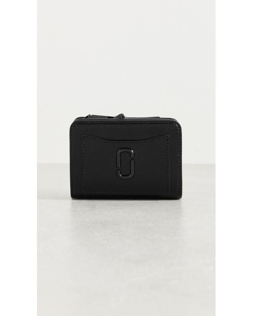 Marc Jacobs Black The Utility Snapshot Tonal Crossbody Compact Wallet