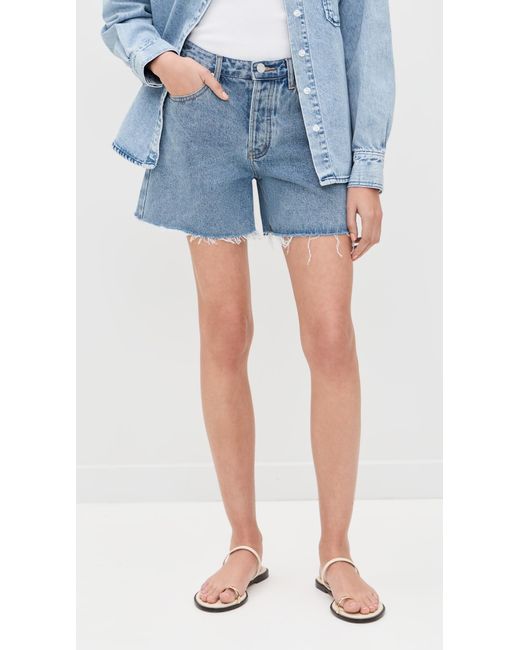 Parker Blue Long Baggy Shorts