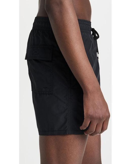 Vilebrequin Black Solid Moorea Swim Trunks 5 for men