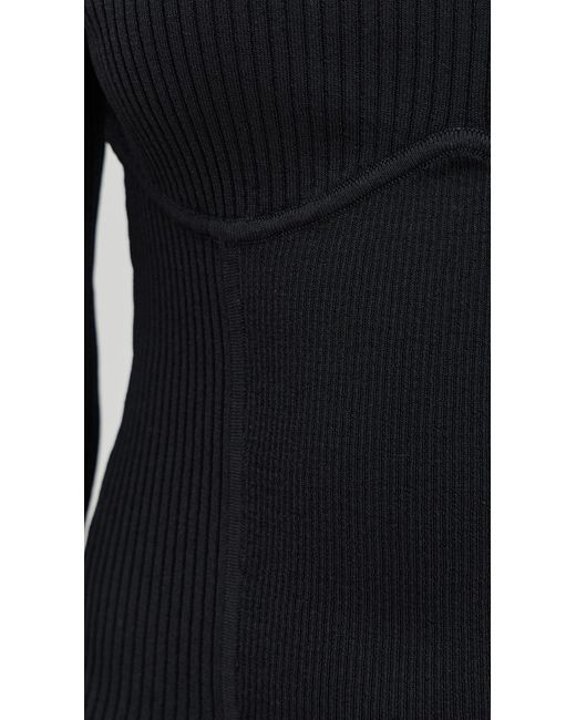 Le Bos Black Adele Knit Top