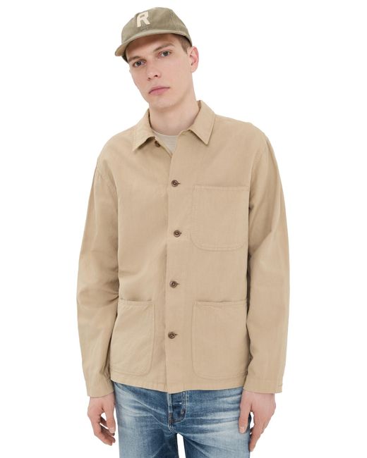 Polo Ralph Lauren Men's Natural Cotton Linen Barton Shirt Jacket