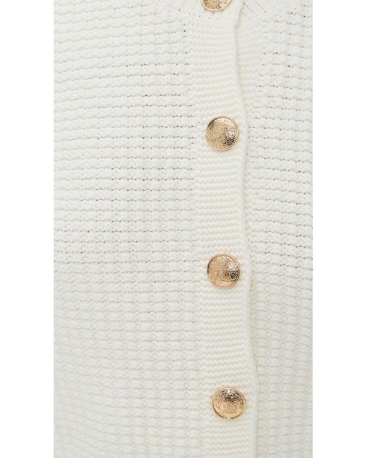 Ba&sh White Grance Cardigan