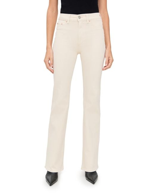 DL1961 White Bridget Bootcut High Rise Instasculpt Jeans