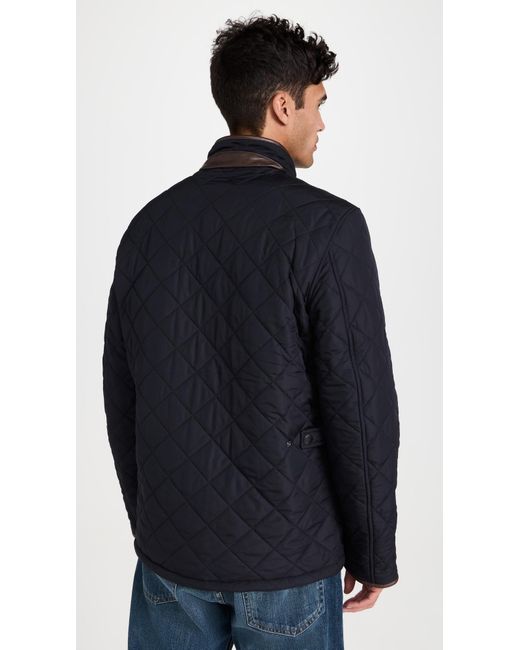 Barbour Blue Powell Quilted Jacket for men