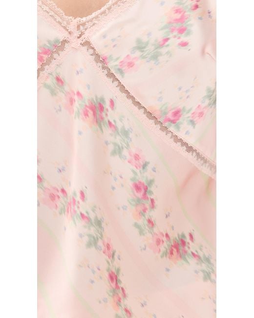 LoveShackFancy Pink Levall Top
