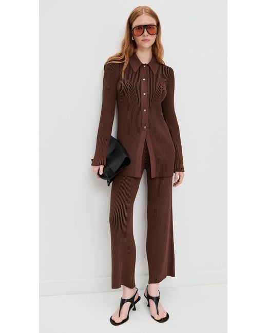 Simon Miller Brown Val Knit Pants