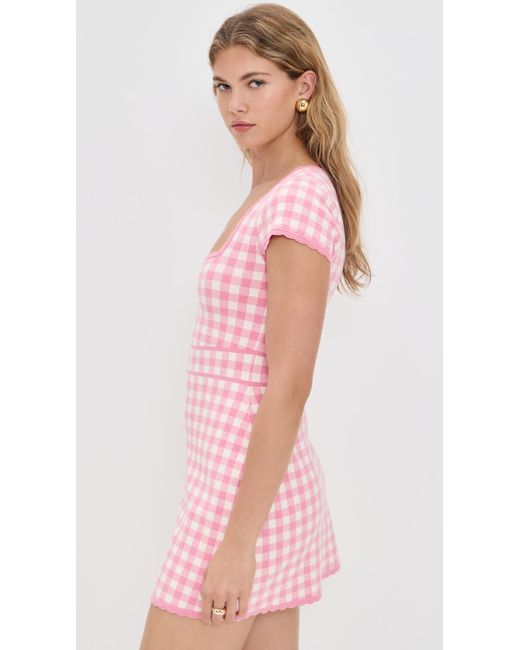 LoveShackFancy Pink Kellen Dress