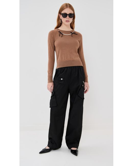 Simone Rocha Black Classic Long Sleeve Sweater