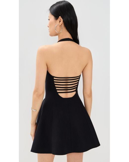 Fleur du Mal Black Sofia Flared Dress