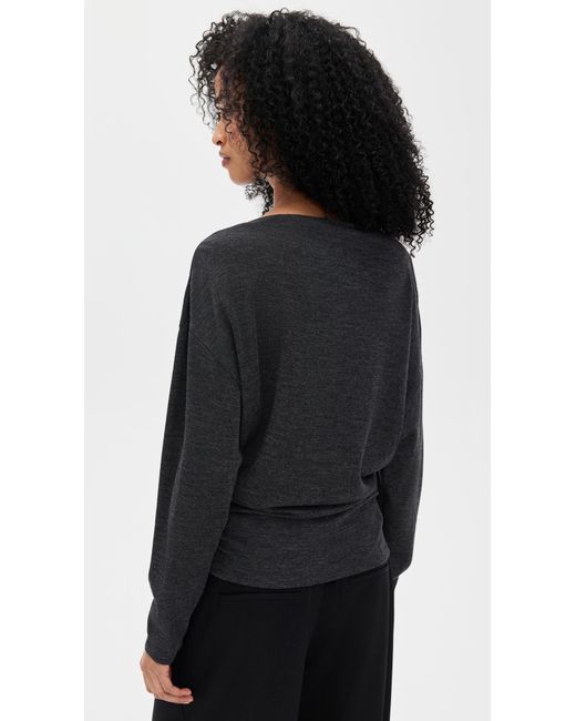 Vince Black Draped Top