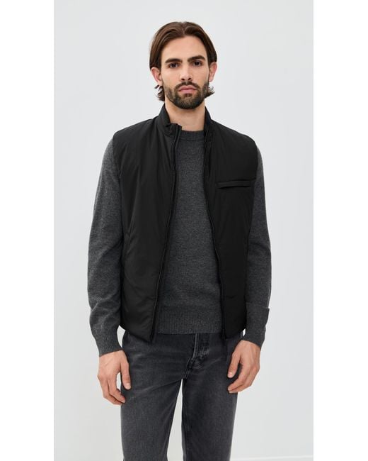 Theory Black Layering Vest for men