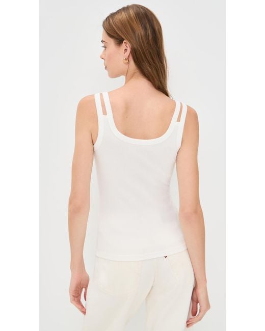 ASKK NY White Double Tank Top