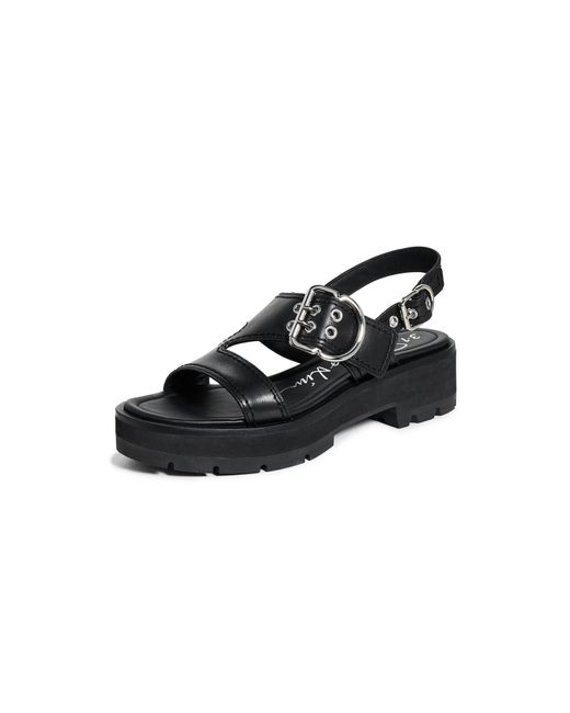 【3.1 Phillip Lim】Strappy Lugsole Sandal 3.1 Phillip Lim Z-Strap Lug Sole Sandals In Black - 60% Off