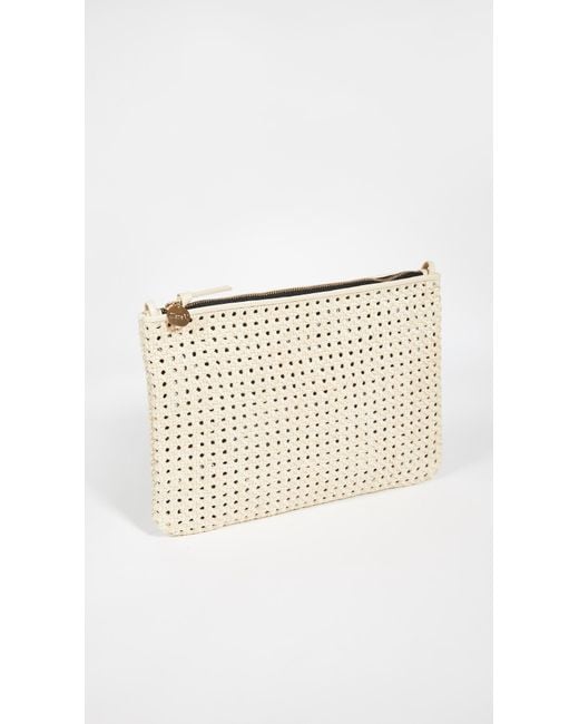Clare V. Natural Flat Clutch With Tabs