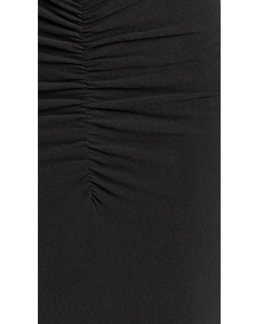 James Perse Black Brushed Jersey Skirt
