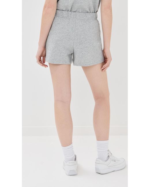 Tibi Multicolor Light Weight Sweatshirting Short Shorts