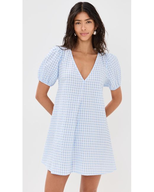 Staud White Marsh Mini Dress