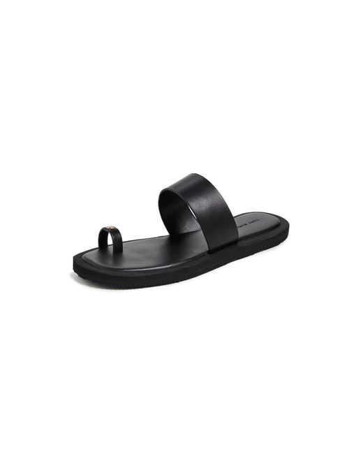Tory Burch Black Toe Ring Flip Flops