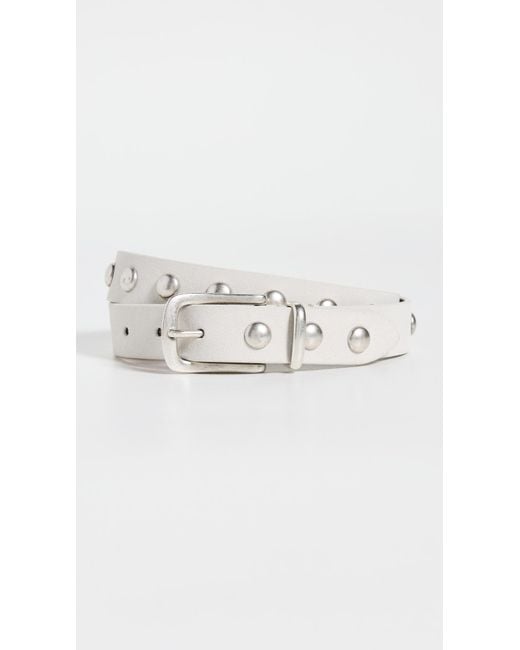 Andersons Black Slim Studded Suede Belt