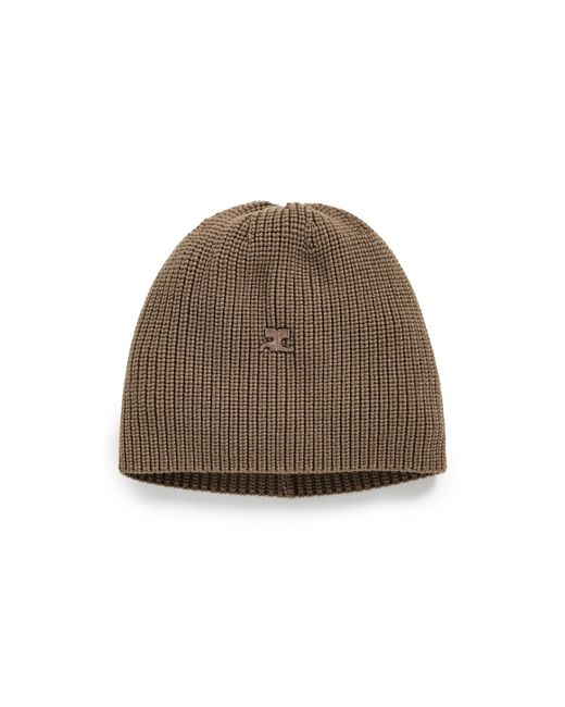 Courreges Natural Ac Light Wool Beanie