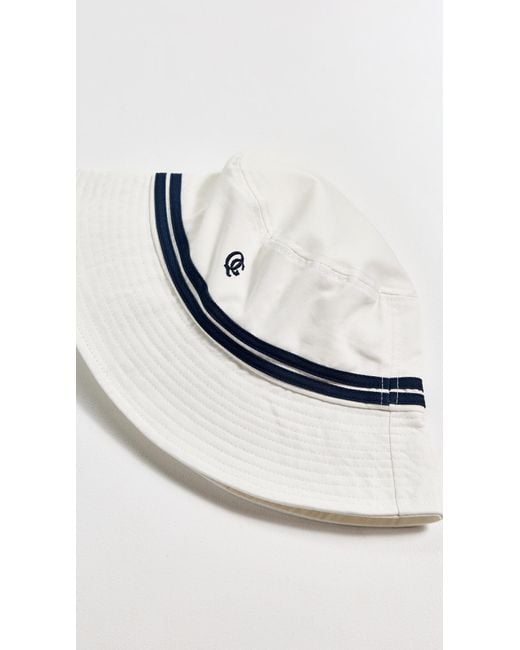 Quiet Golf White Monogram Bucket Hat for men