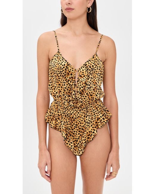 Versace Black Underwear Cheetah Allover Silk Satin Bodysuit