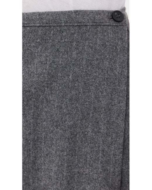 Source Unknown Gray Herman Wrap Trousers