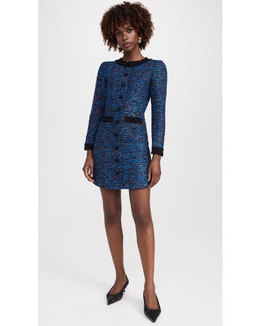 Saloni Blue Alicia Dress