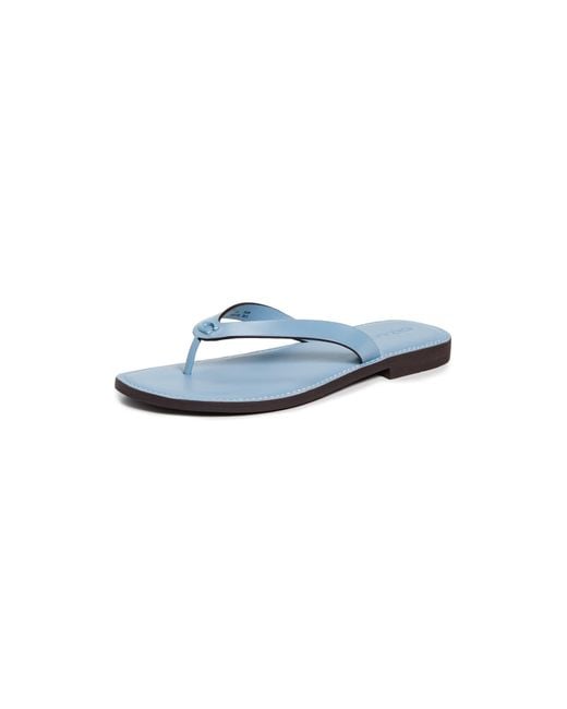 COACH Blue Brianna Flip Flops