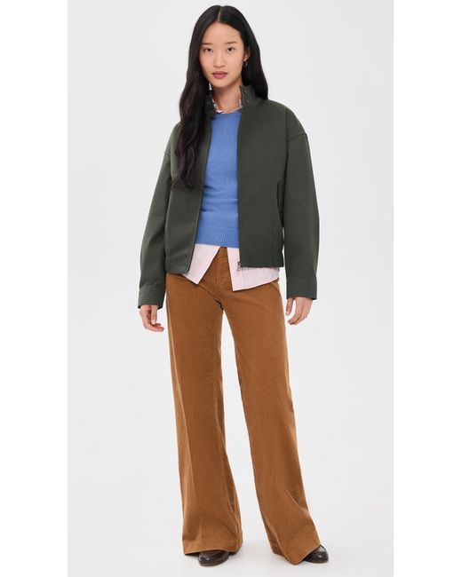 Alex Mill Black Cropped Zip Jacket