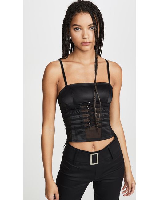 I.AM.GIA Black Angelica Corset Top