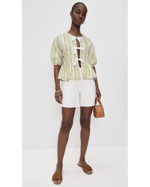 La Maregold Natural Brigitte Blouse
