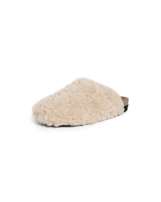 Roam Natural Cloud Shearling Slippers