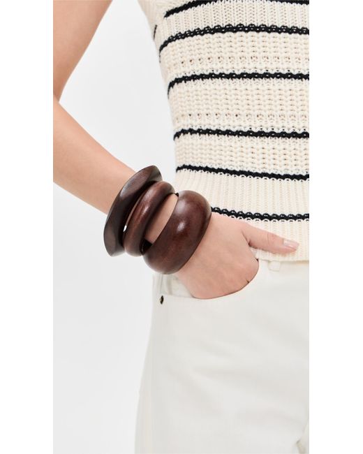 Shashi Brown Jacques Bangle Set