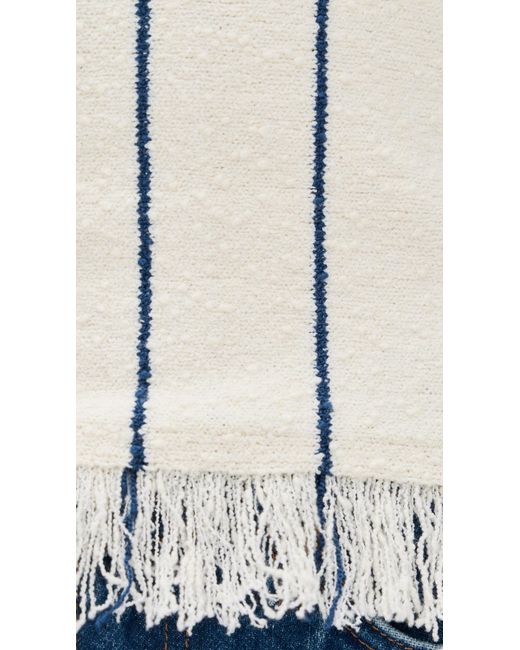 ALIGNE White Char Boucle Top