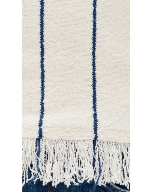 ALIGNE White Char Boucle Top