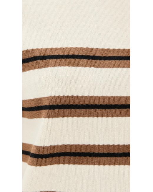 Le Bos Black Striped Boxy Pullover