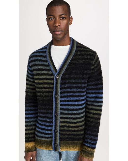 PS by Paul Smith Black Ps Pau Smith Cardigan Button Thru Inky Bue for men