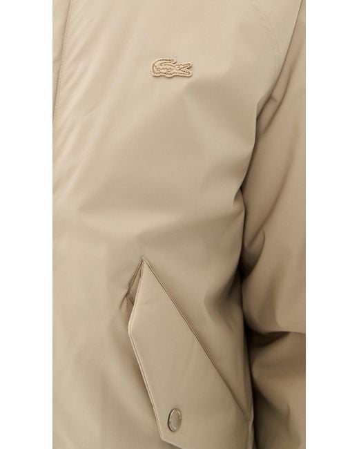 Lacoste Natural High Collar Bomber Jacket for men