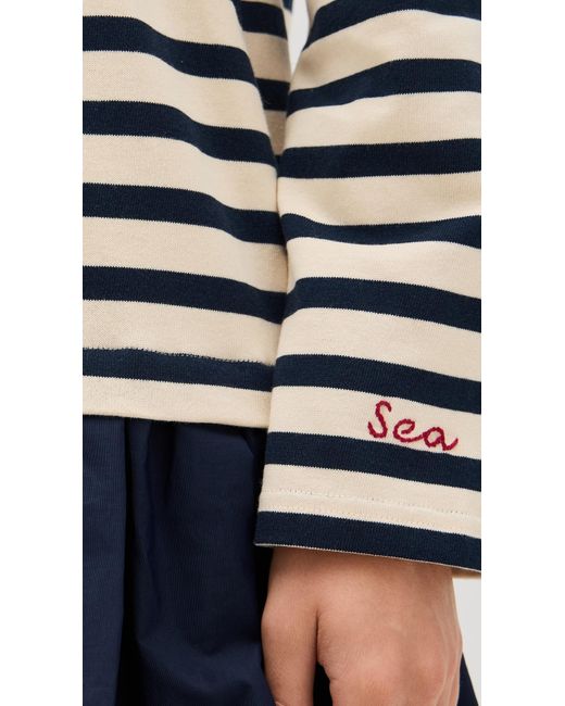 Sea Black Athena Solid Combo T-Shirt Bubble Dress