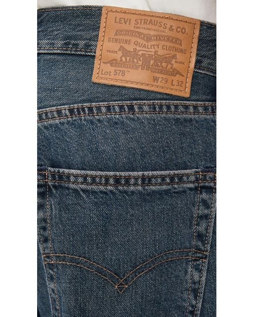 Levi's Blue 578 Baggy Jeans for men