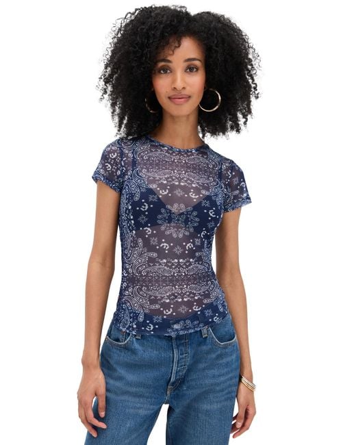 Miaou Blue Mini Tee