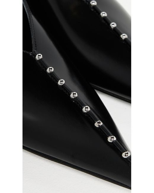 Jil Sander Black Sling Back Pumps